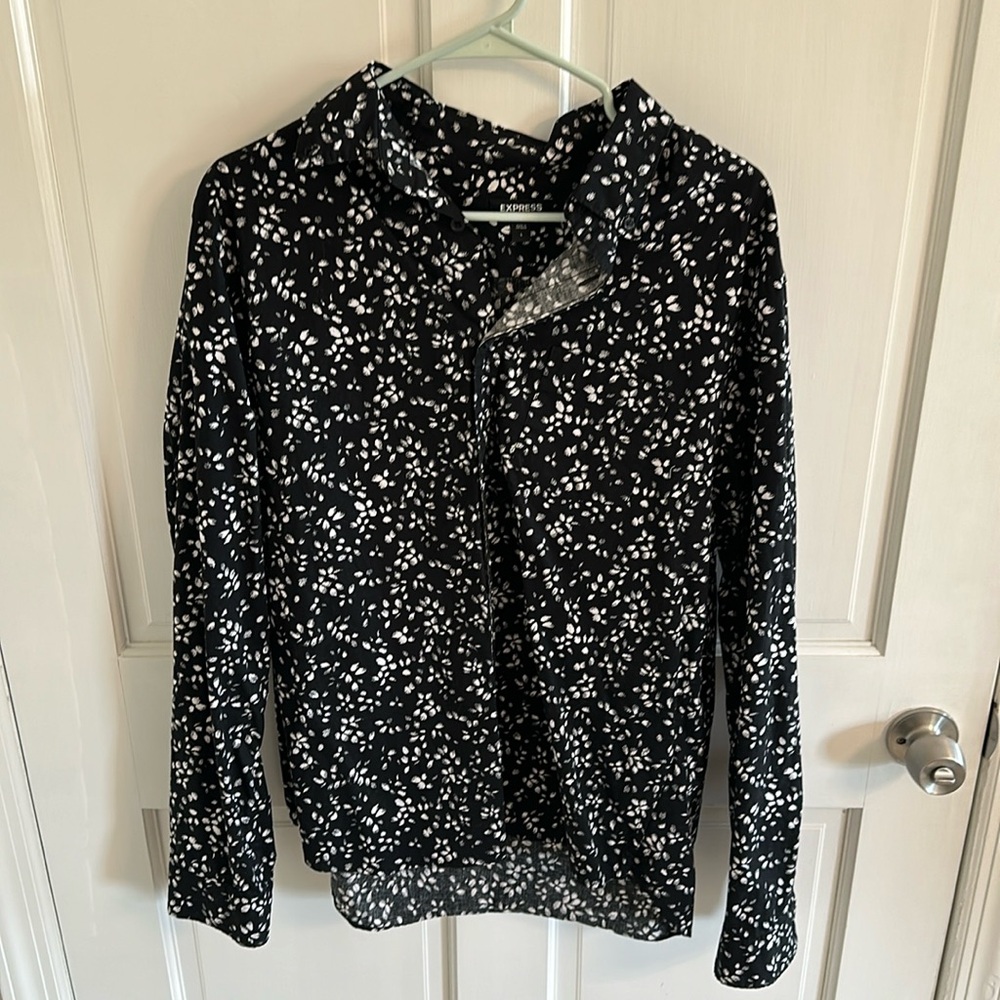 Express floral dress shirt